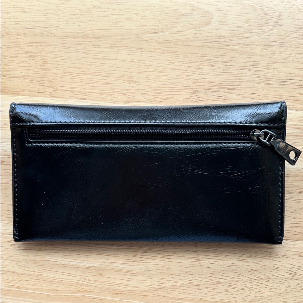 DKNY Black Leather Clutch - Picture 2 of 3